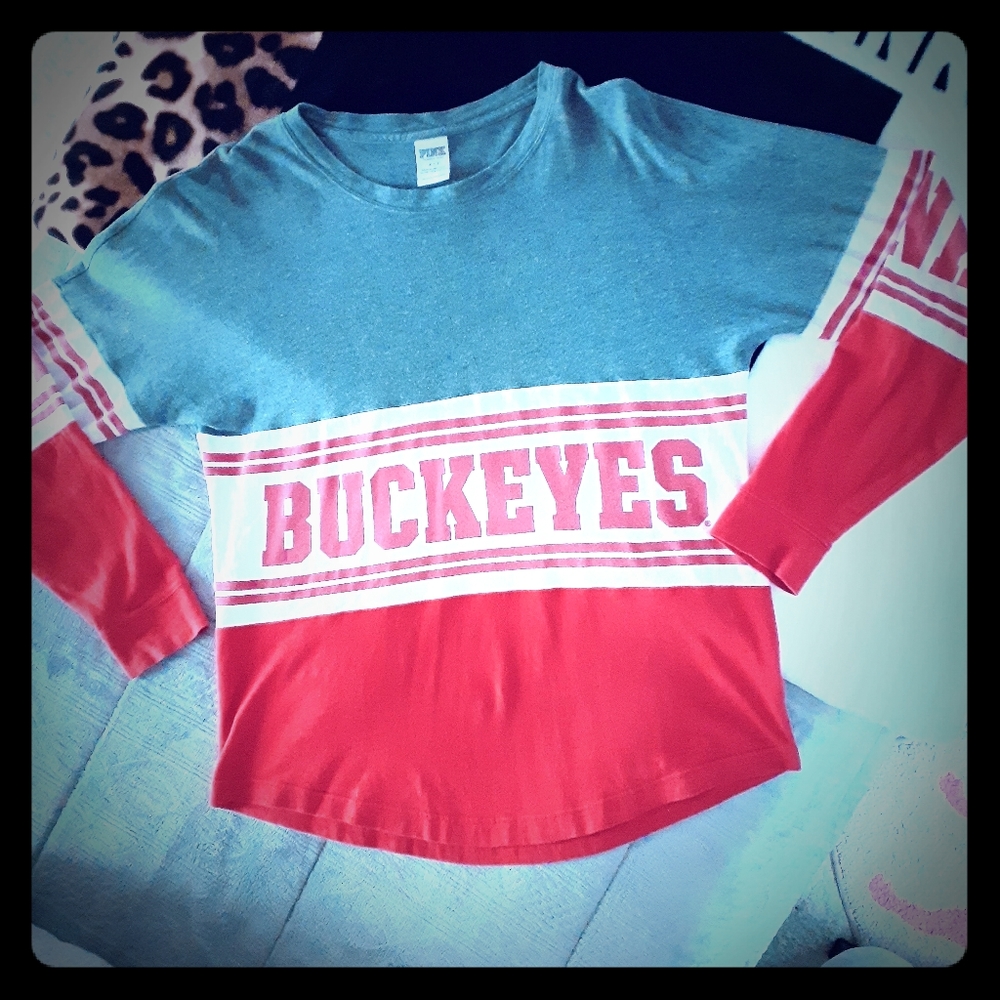 Buckeye long sleeve pink t
